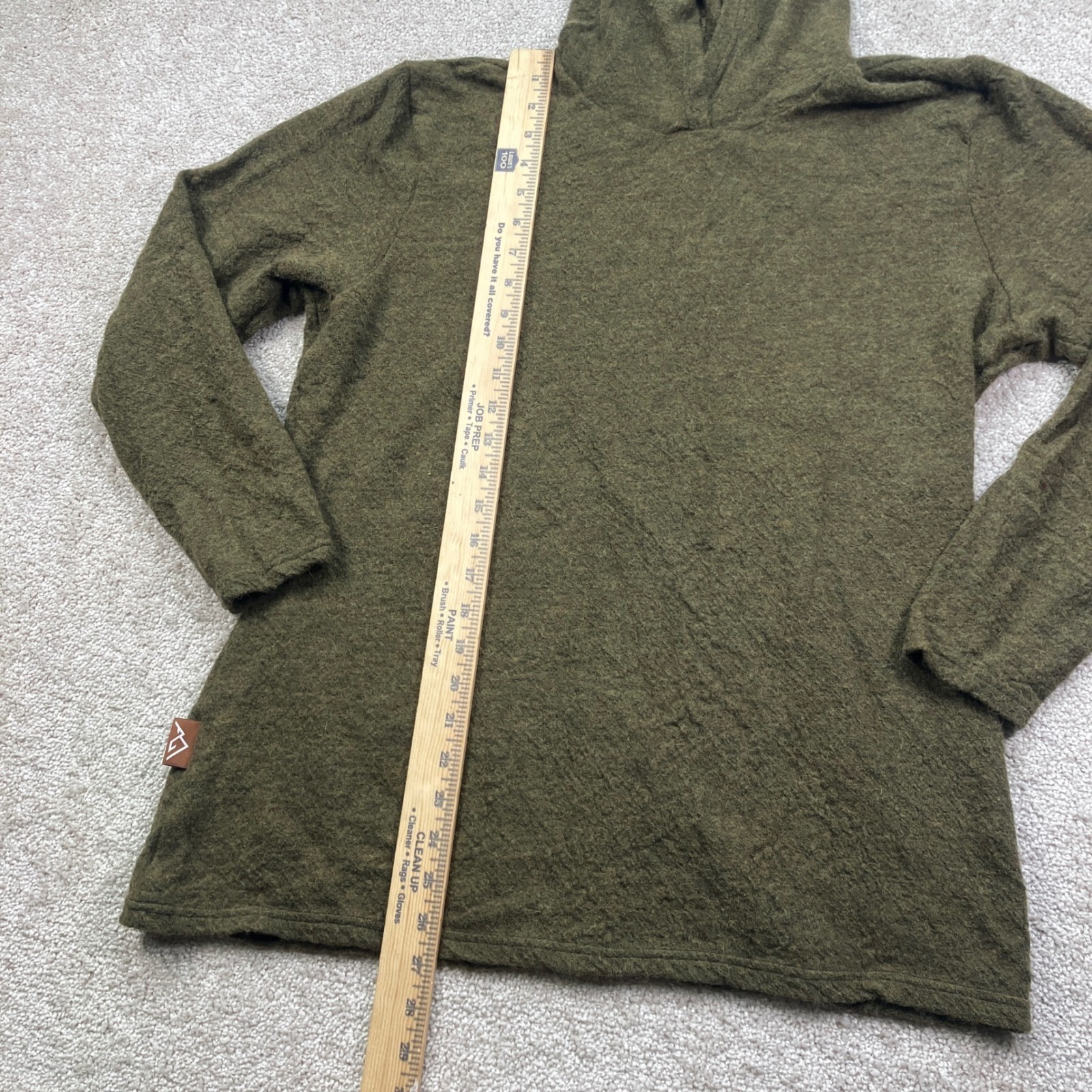 Appalachian Gear Company Women Xl Hoodie Green 100% Peruvian Alpaca Yarn Usa — image 4 of 6